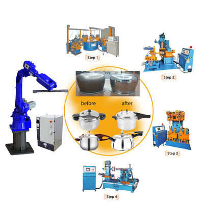 Good price Automatic Cookware Polishing Machine Double Ended Multifunctional online