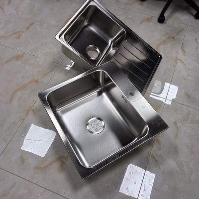 Good price Frosted Brushed Stainless Steel Sink Nano Gun Grey Stainless Steel Sink 304 Stainless Steel Sink  Installed Under  Stage online
