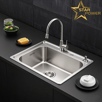 Good price Kitchen Set Stainless Steel Hand Sink Single And Double Slots Customized online