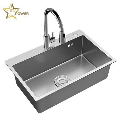 Good price Household Kitchen Stainless Steel Hand Sink Large Single Trough online