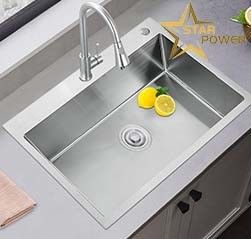 Good price Household Kitchen Stainless Steel Hand Sink Large Single Trough Customized online