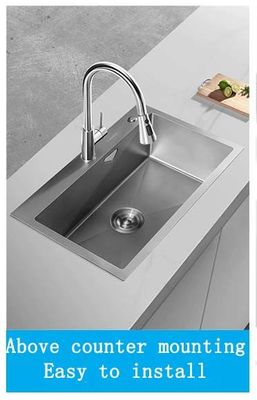 Good price Hand Sanded Surface Smooth Without Rough Stainless Steel kitchen Sink | Custom Basin Depth Available | Custom Steel Gauge Available online
