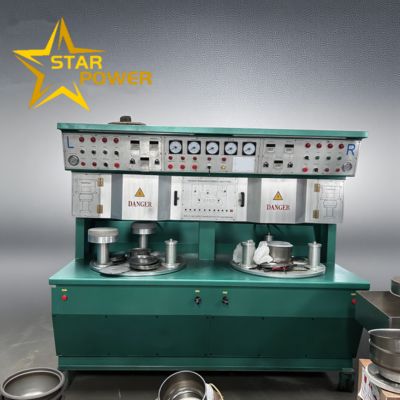 Good price Dual-Station Aluminum Brazing Machine for Cookware 580-620°C 0.3-3 MPa online