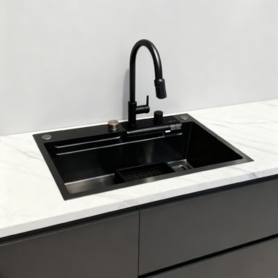 Good price Artisan-Crafted 304 Stainless Steel Single Kitchen Sink - Hand-Polished Brushed Finish online