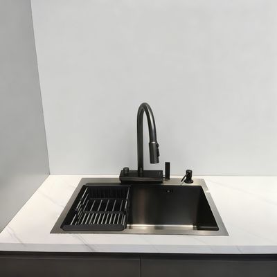 Good price Luxury 316 Stainless Steel Kitchen Sink with 250-300mm Bowl Depth and 1.8-2.0mm Thickened Panel online