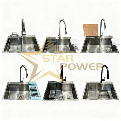 Good price Custom-Grade 304/316 Stainless Steel Kitchen Sink with Hand-Polished Finish and Single Bowl Design online