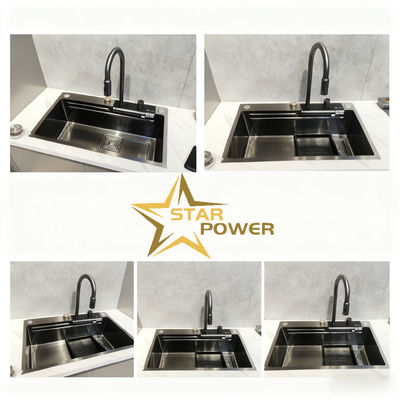 Good price Custom-Grade PVD Precision-Polished Undermount Kitchen Sink in 304/316 Stainless Steel online