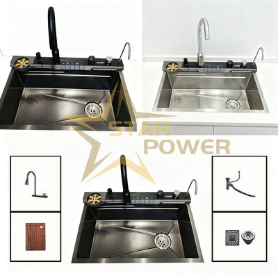 Good price High-Temperature Cured PVD Handmade Wear-Resistant Double Bowl Sink with Food-Grade 304/316 Material online