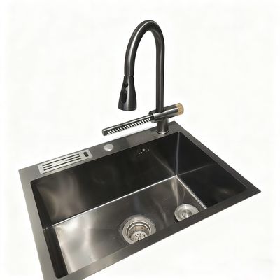 Good price Customised Multifunctional Cup Washer Hand-Precision Polished 304 Stainless Steel Kitchen Sink Double Bowl online