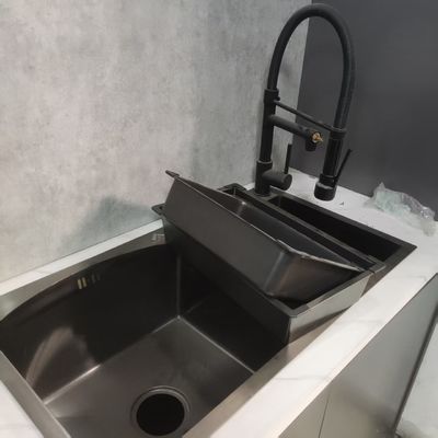 Good price Handmade Bionic Lotus Leaf Effect Nano Oleophobic Single/Double Bowl Sink online