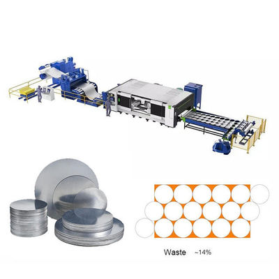 Zigzag Automatic Stainless Steel Coil Sheet Plate Punching Line Circle Blanking Auto Feeder