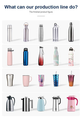 Thermos Cookware Production Line Stainless Steel Metal Aluminum Vacuum Flask Water Bottle Making Machine