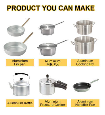 380V 50HZ Cookware Production Line , Automatic Aluminium Pot Making Machine