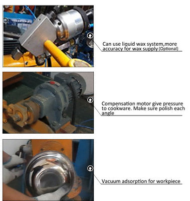 Rotary table metal stainless steel lid mirror pot tank vibration buffing polishing machine