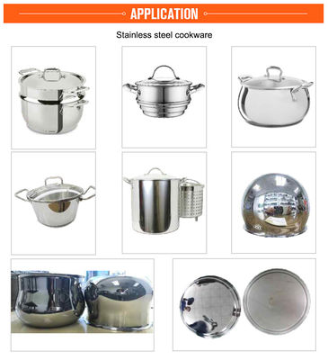 Professional automatic ss cookware pot polishing machine