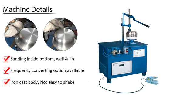 Manual Satin Finish Pot Making Machine High Accuracy With Servo System