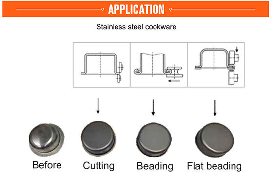 Hydraulic Edge Cutting Trimming Machine For Stainless Steel Pot Beading Pressing