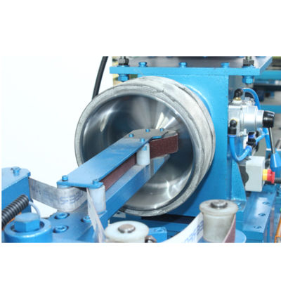 High Strength And High Toughness Automatic Kitchenware Double Layer Two Station Abrasive Belt Polishing Machine
