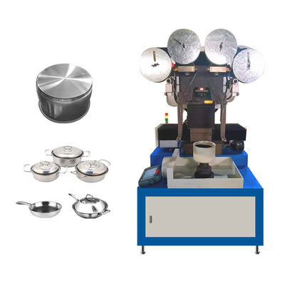 Servo Motor Cookware Polishing Machine For Aluminium Pot Bottom Sanding