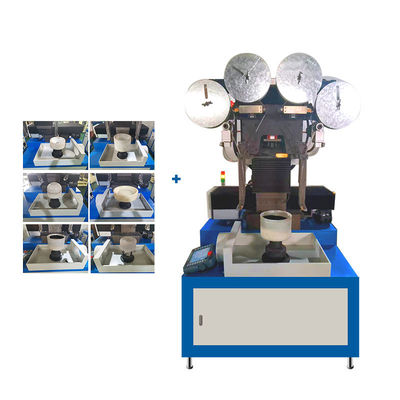 Servo Motor Cookware Polishing Machine For Aluminium Pot Bottom Sanding