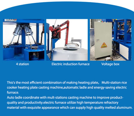 Multi Station Automatic Die Casting Machine For Rice Cooker Heating Plate