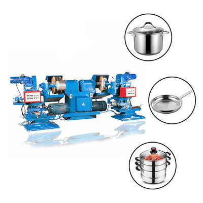 automatic CNC Metal Cookware Sanding machine polisher for aluminum Stainless Steel Pans Polishing making machine
