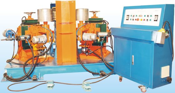 Semi-Auto 2-Station  burnishing Machine cookware Surface Buffing metel Machine abrasive wheel polishing Machine