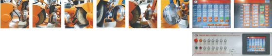0.37kw Disk Type Multi-Stations Auto Polisher for Metal Ware Sanding Machine for Metal Ware/Cookware