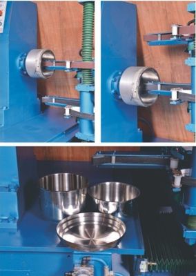 High quality Cookware Double Horizontal Sanding Machine 1450r/Min Surface metal ware Polishing