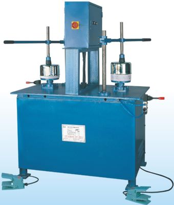 High speed horizontal 1370r/min Double Heads Bottom Sanding Machine For Metal Ware Cookware inside and outside