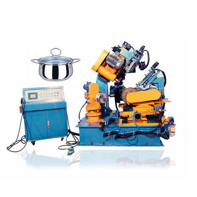 3 Heads polisher for pot cookware polishing machine metal ware