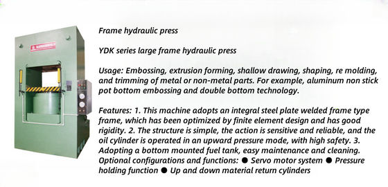 Customized New Fully Automated YDK Framework Hydraulic Press Equipment