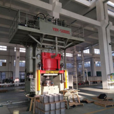 Hydraulic Press With Double Bottom And Simulated Die-casting Formed Steel Wire Winding On The Fuel Tank