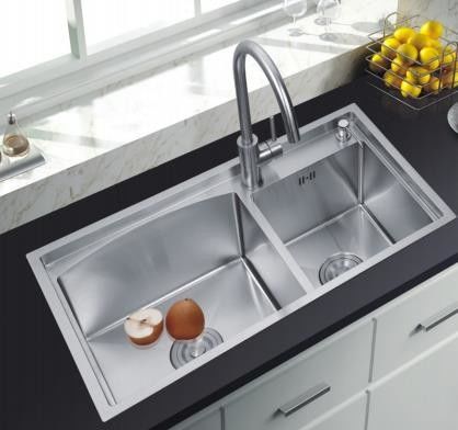 Smart Black Nano Whale Waterfall Single-Slot Honeycomb Wash Basin Sink Double Basin Kitchen Sink Machine Large Pots