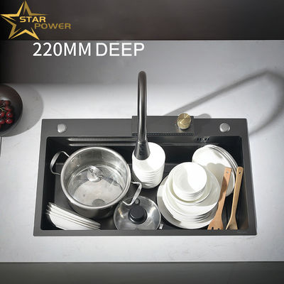 Durable Quartz Anti Splash Scratch Proof Easy Clean Countertop Sink For Busy Kitchens