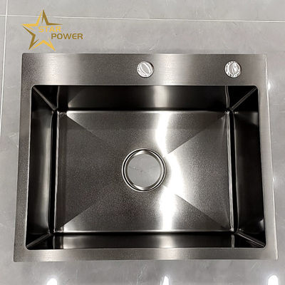 Kitchen Sink Thickened Dish Basin 304 Stainless Steel Multi-Function Dish Sink Large Single Sink