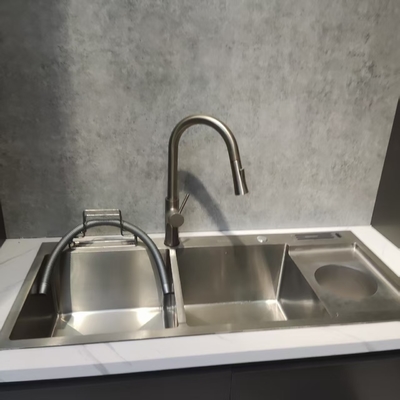 304 Stainless Steel Double Bowl Kitchen Sink with Accessories