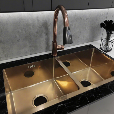 Customizable Stainless Steel Kitchen Sink for Commercial and Home Use