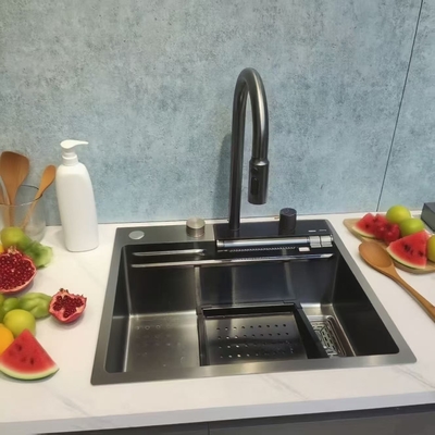 Undermount Stainless Steel Kitchen Sink with Drainboard