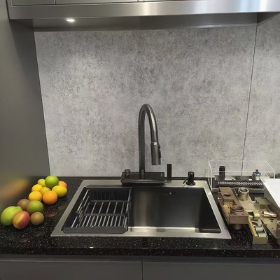 Undermount Stainless Steel Kitchen Sink with Drainboard