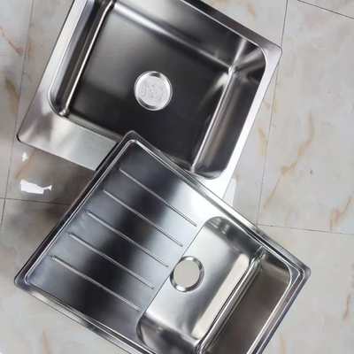 Undermount & Top Mount Compatible Food Grade 304 Stainless Steel (18/8) Stretched Kitchen Sink Set Customizable Size | Custom Steel Gauge Available | Custom Basin Depth Available | Rust Proof & Corrosion Resistant
