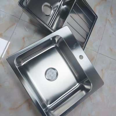 Undermount & Top Mount Compatible Food Grade 304 Stainless Steel (18/8) Double Bowl Kitchen Sink with Drainer | Custom Steel Gauge Available | Custom Basin Depth Available | Rust Proof & Corrosion Resistant