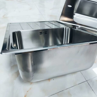 304 Stainless Steel Single Bowl Kitchen Sink Undermount or Top Mount