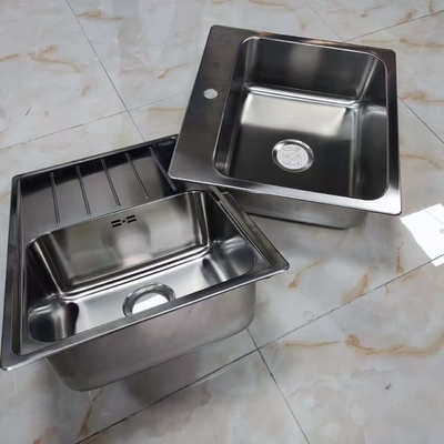 304 Stainless Steel Single Bowl Kitchen Sink Undermount or Top Mount