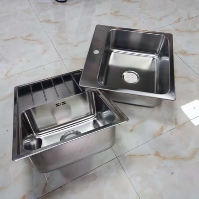 304 Stainless Steel Single Bowl Kitchen Sink Undermount or Topmount