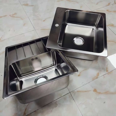 304 Stainless Steel Single Bowl Kitchen Sink Undermount or Topmount