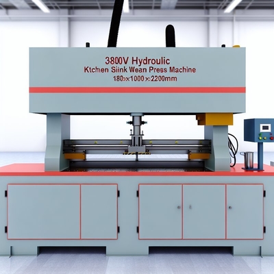 380V Hydraulic Kitchen Sink Welding Seam Press Machine 1800x1000x2100mm