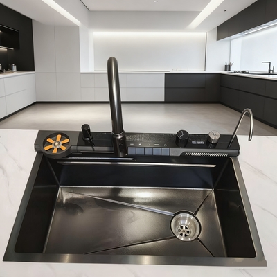 Stainless Steel Kitchen Sink 800mm with High-Arc Faucet