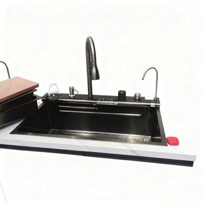Premium Stainless Steel Kitchen Sink with High - Arc Faucet