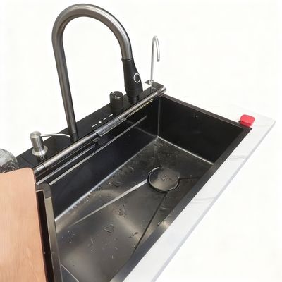 Premium Stainless Steel Kitchen Sink with High - Arc Faucet